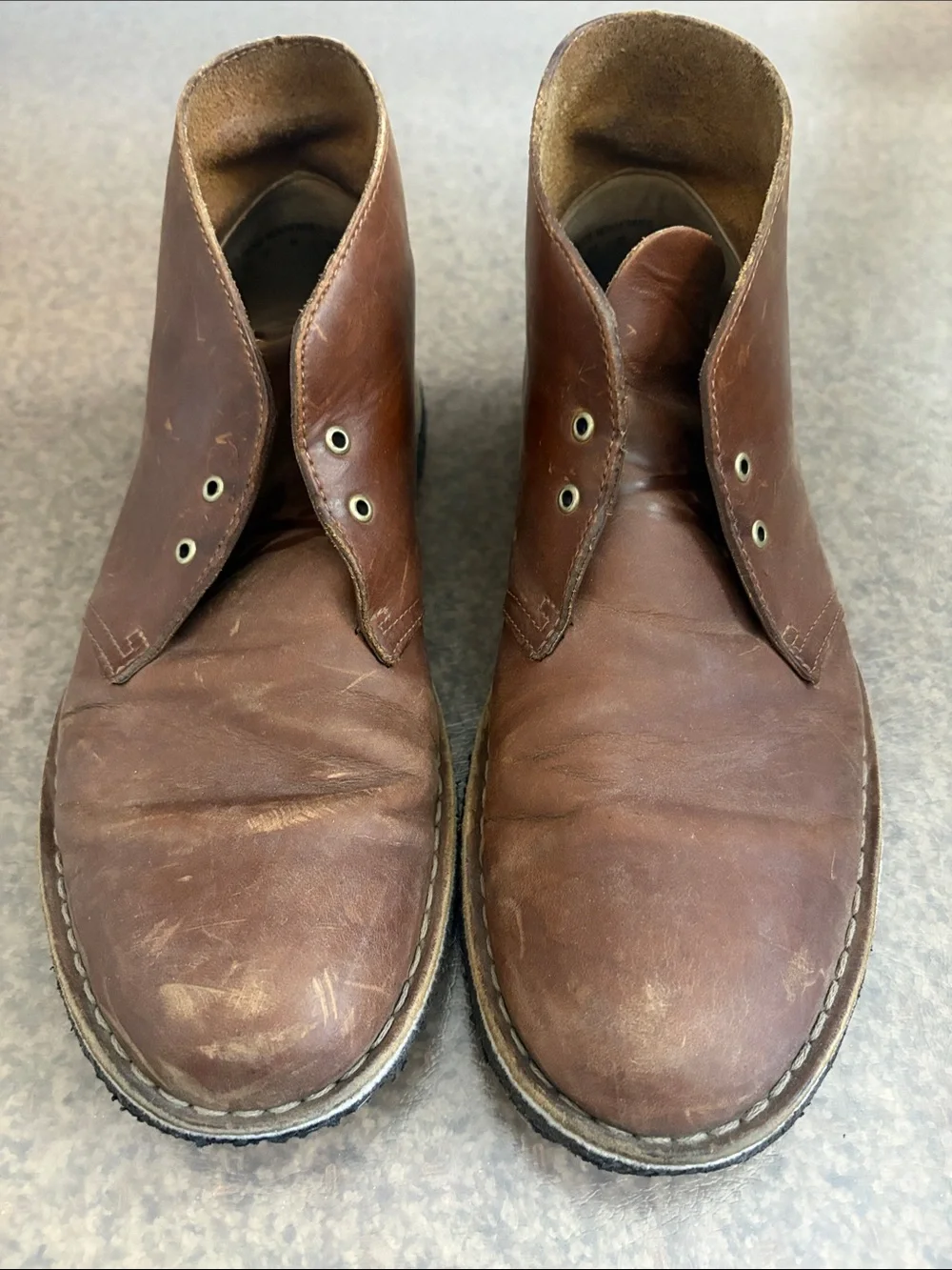 Clarks crafted leather